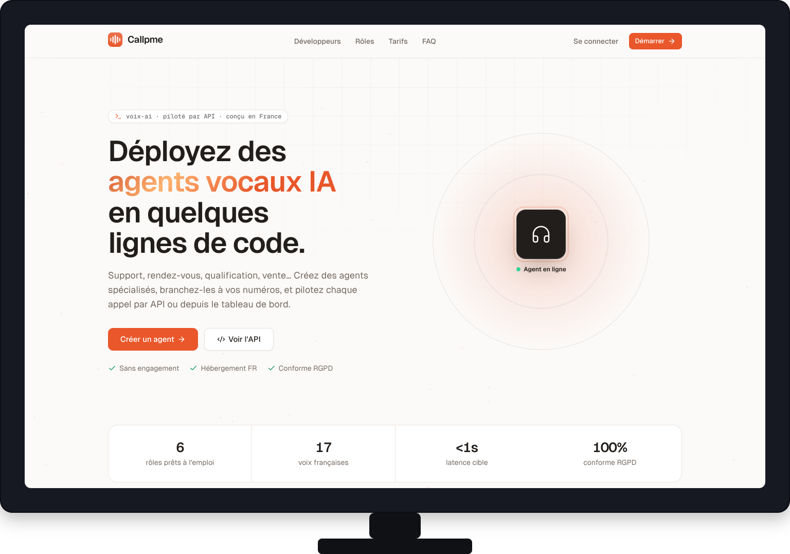 Callpme — l'agent vocal IA qui répond à vos appels 24h/24