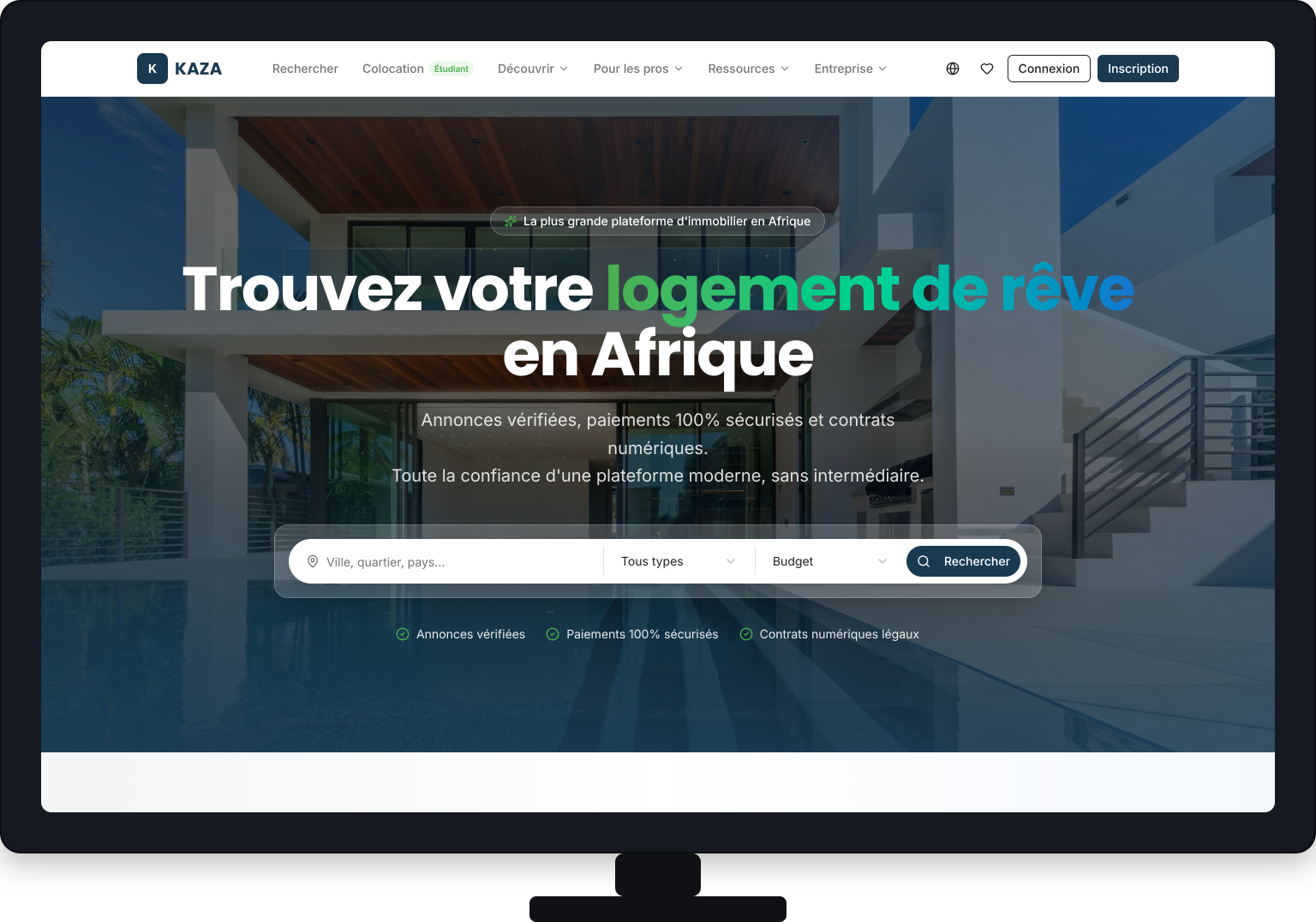 KAZA — la plateforme immobilière qui sécurise la location en Afrique de l'Ouest