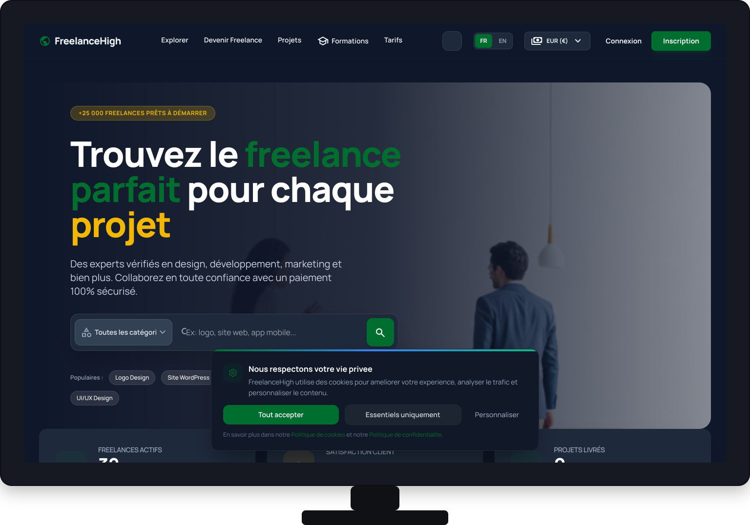 FreelanceHigh — La marketplace freelance qui sécurise chaque transaction